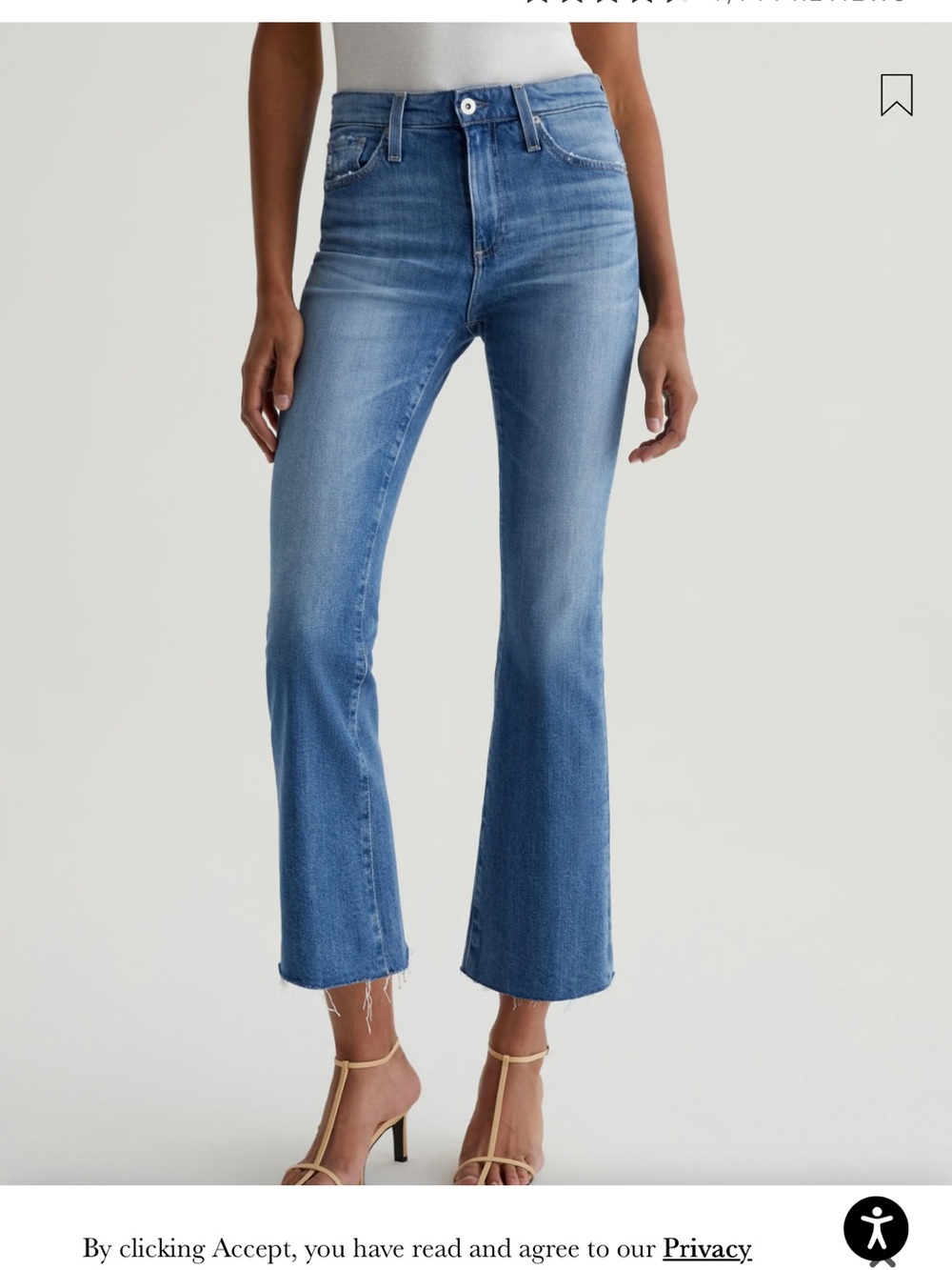 AG Farrah boot crop Jean
